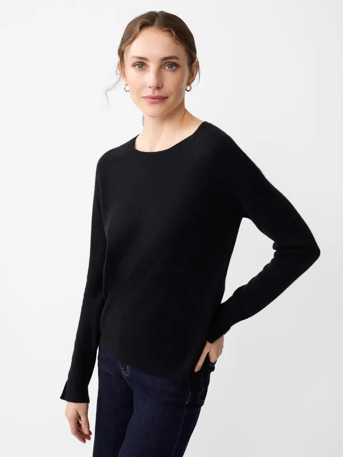 JMcLaughlin Zo Cashmere Sweater Black Women Sweaters