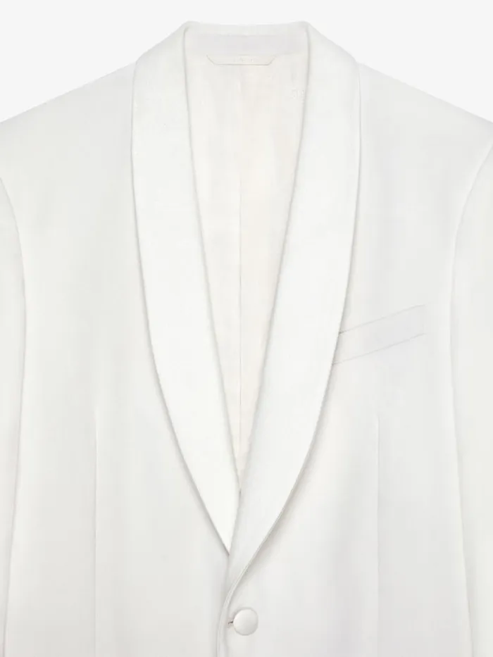 Jacket In Wool And Mohair With Satin Details White Men Givenchy Coats and Jackets