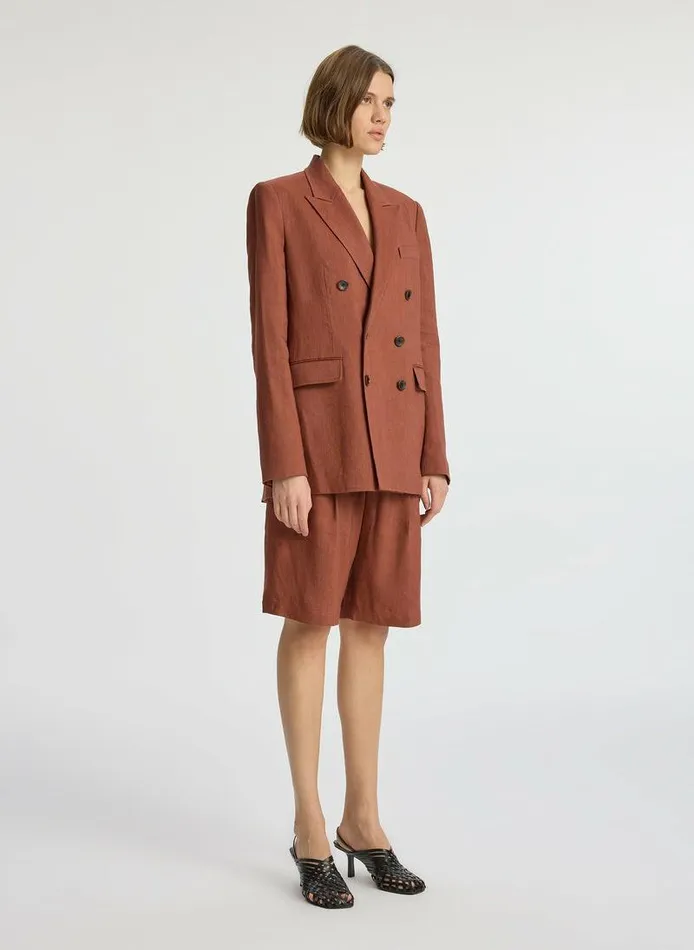 Jackets and Coats Women ALC Declan Linen Jacket Sequoia Jackets and Coats Women ALC Declan Linen Jacket Sequoia