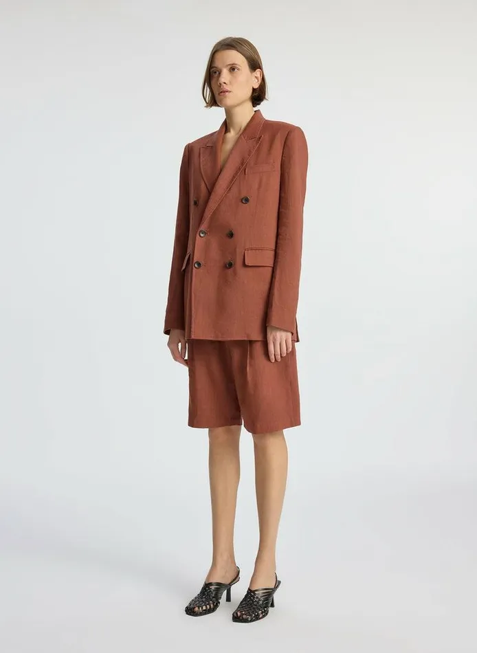 Jackets and Coats Women ALC Declan Linen Jacket Sequoia Jackets and Coats Women ALC Declan Linen Jacket Sequoia