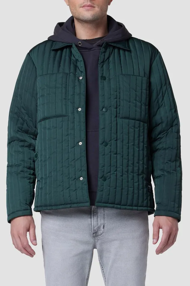 Jackets and Outerwear Men Hudson Jeans Quilted Jacket Green