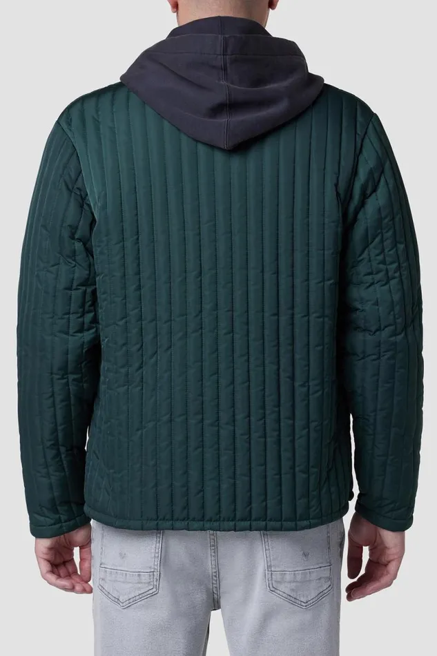 Jackets and Outerwear Men Hudson Jeans Quilted Jacket Green Jackets and Outerwear Men Hudson Jeans Quilted Jacket Green