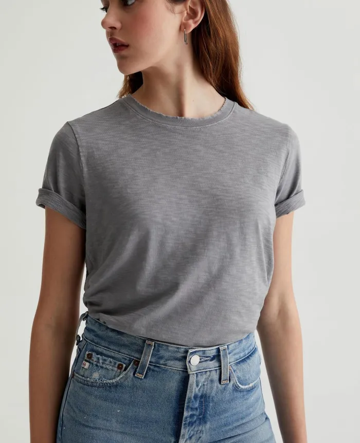Jagger Crew 5 Years Ink Stone Women AG Jeans Tees and Tanks Jagger Crew 5 Years Ink Stone Women AG Jeans Tees and Tanks