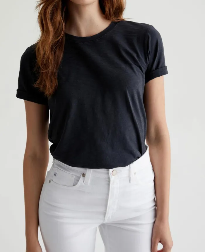 Jagger Crew 5 Years True Black Women AG Jeans Tees and Tanks Jagger Crew 5 Years True Black Women AG Jeans Tees and Tanks