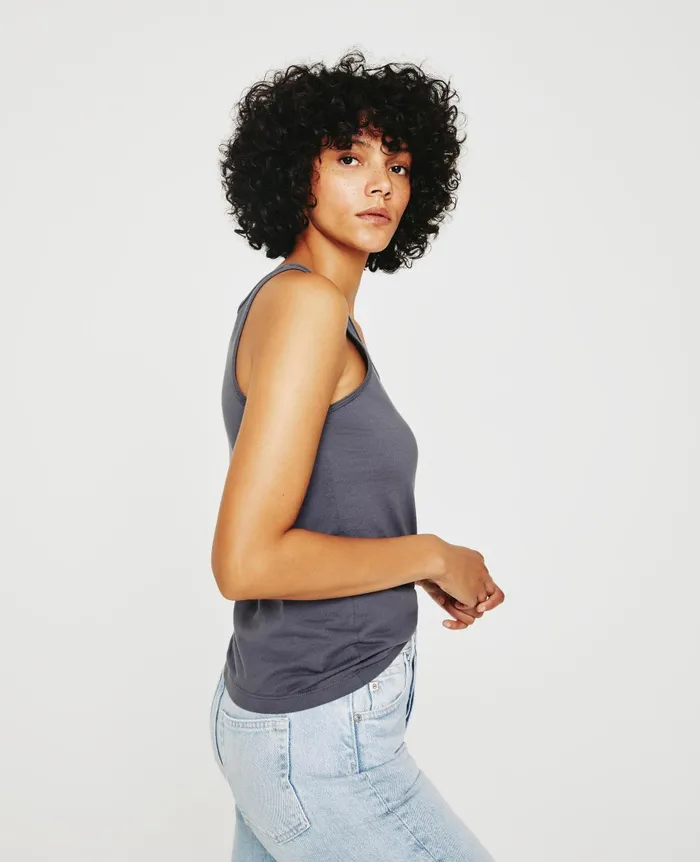 Jagger Tank Slate Sky Women AG Jeans Tees and Tanks Jagger Tank Slate Sky Women AG Jeans Tees and Tanks