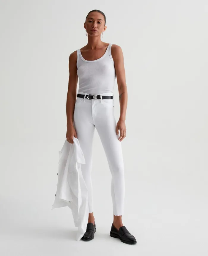 Jaxon Tank True White Women AG Jeans Tees and Tanks Jaxon Tank True White Women AG Jeans Tees and Tanks