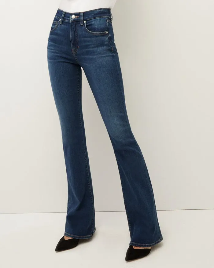 Jeans Shop Veronica Beard Beverly SkinnyFlare Jean Extended Bright Blue