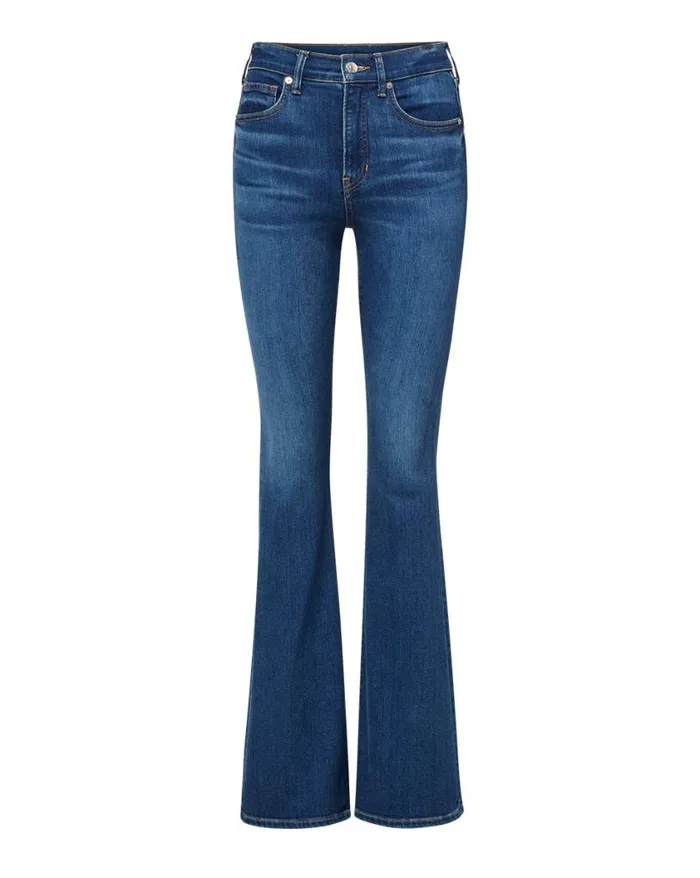 Jeans Shop Veronica Beard Beverly SkinnyFlare Jean Extended Bright Blue