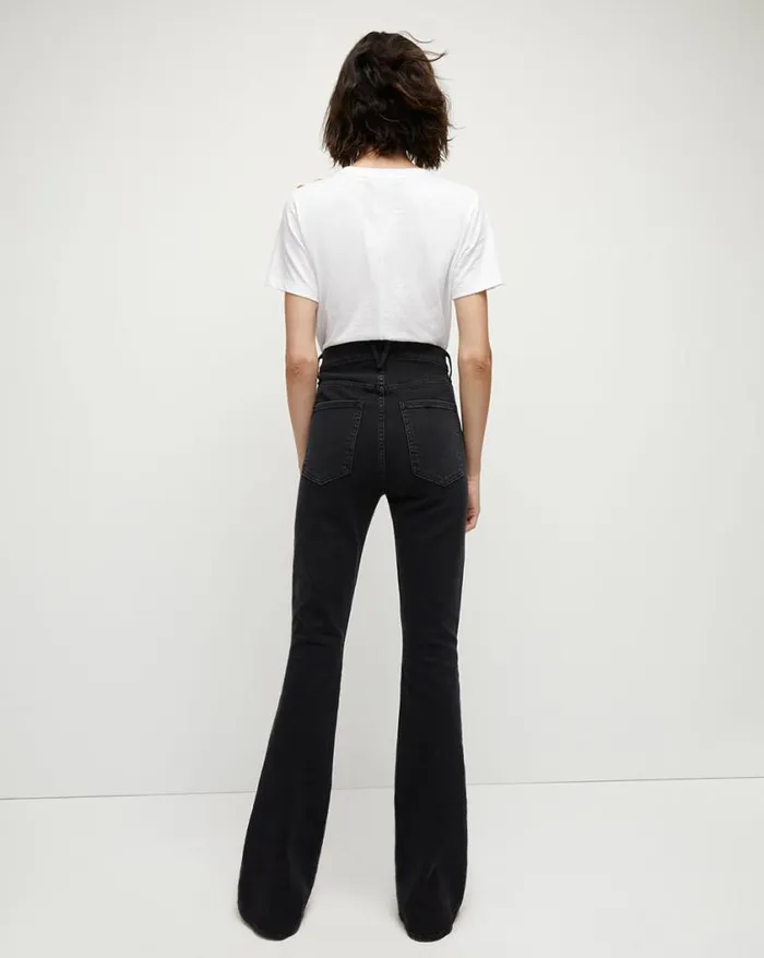 Jeans Shop Veronica Beard Beverly SkinnyFlare Jean Washed Onyx