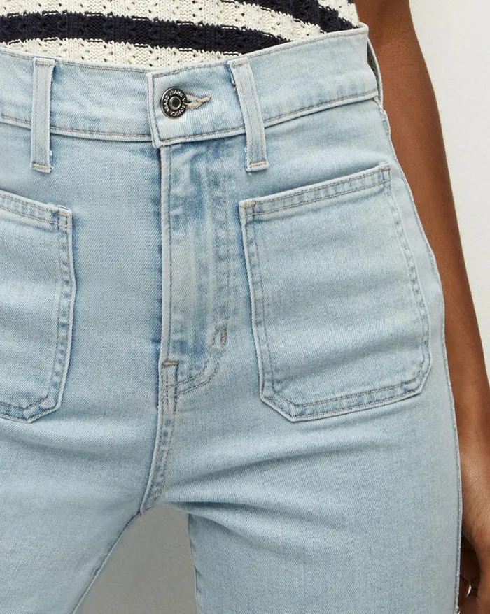 Jeans Shop Veronica Beard Carly KickFlare Jean Patch Pockets Get Reel