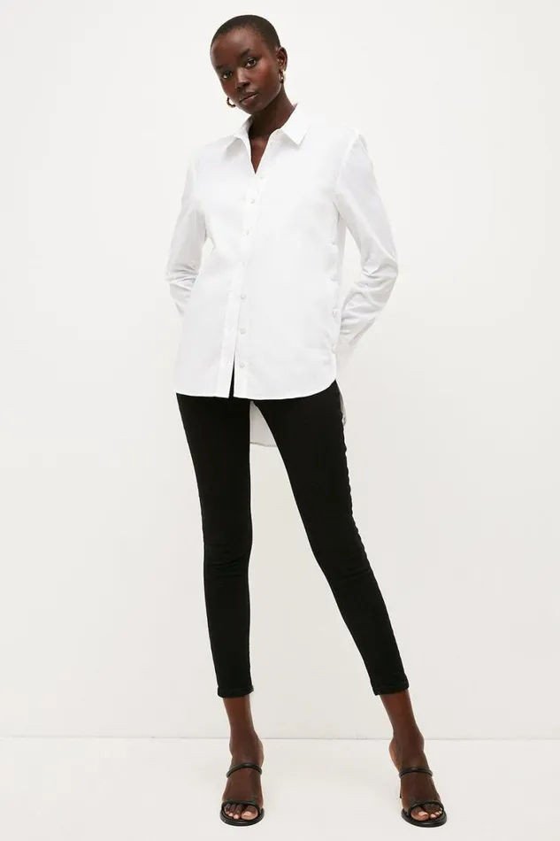 Jeans Women Karen Millen High Rise Skinny Jeans Black