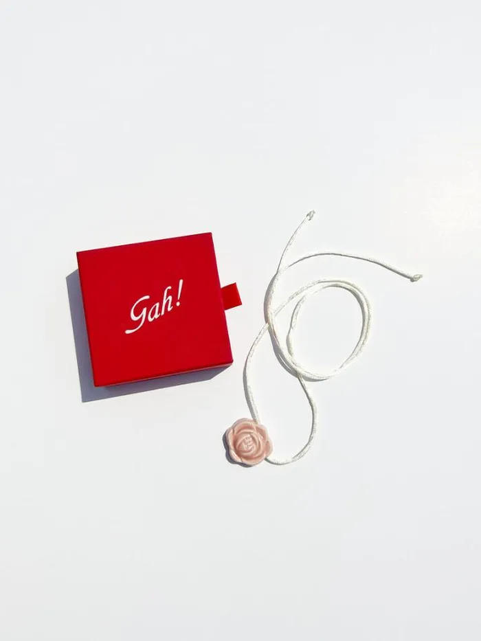 Jewelry Shop Lisa Says Gah Ceramic Rose Necklace