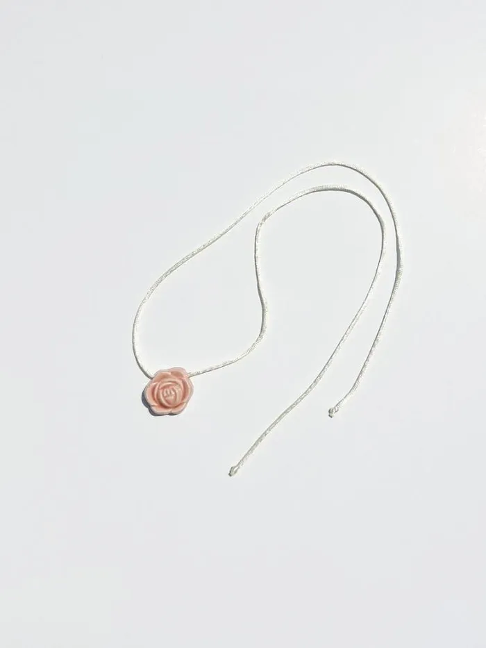 Jewelry Shop Lisa Says Gah Ceramic Rose Necklace