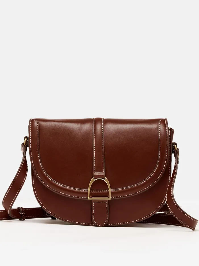Joules Bags Tan Brown Soft Leather Cross Body Bag 8211 Women