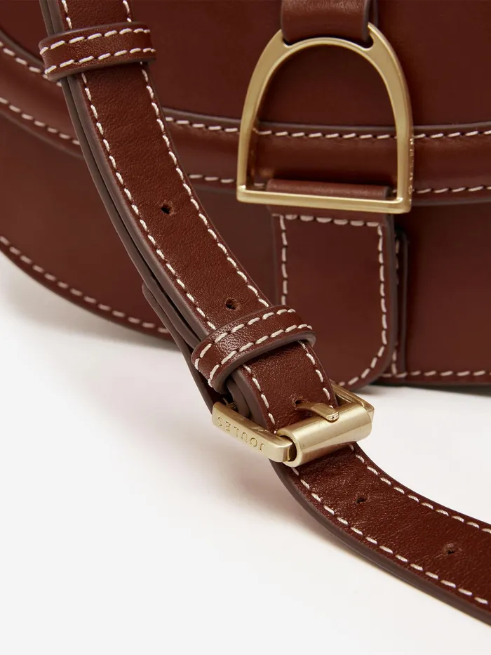 Joules Bags Tan Brown Soft Leather Cross Body Bag 8211 Women