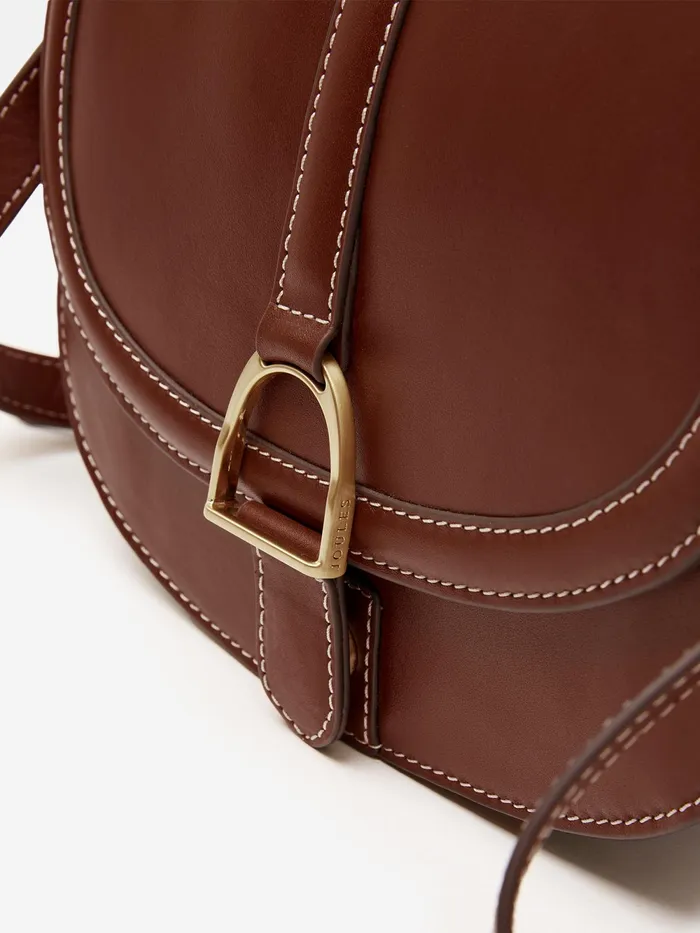Joules Bags Tan Brown Soft Leather Cross Body Bag 8211 Women