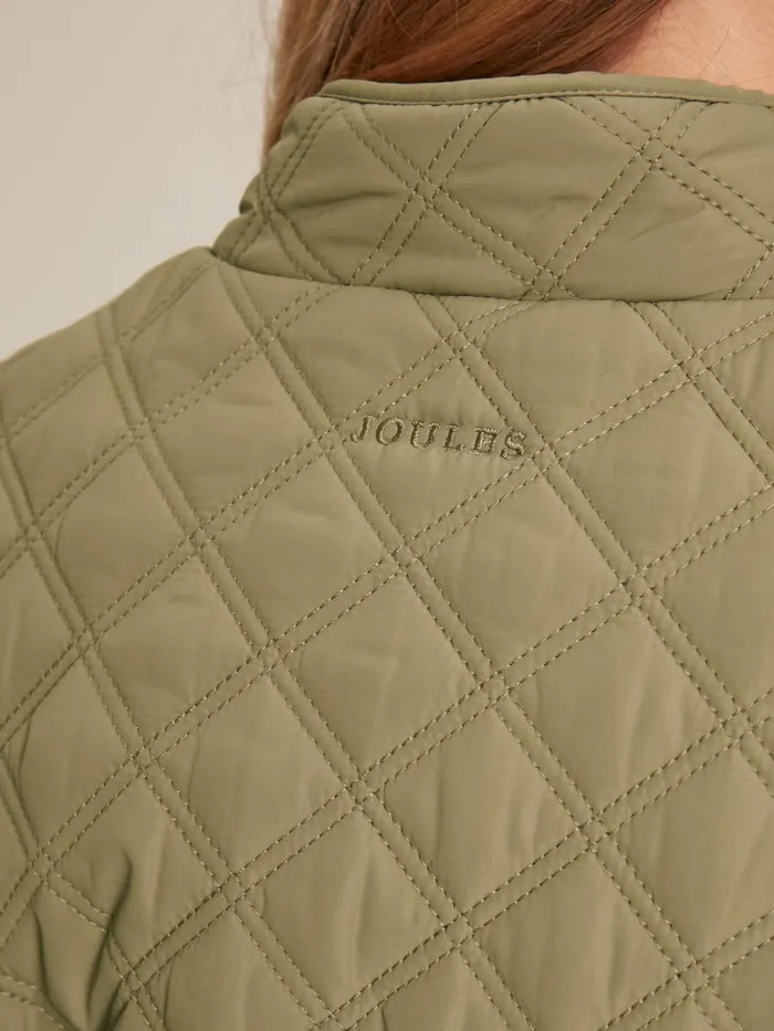 Joules Coats and Jackets Green Showerproof Diamond Quilted Gilet 8211 Women