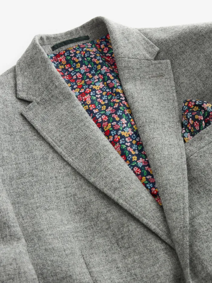 Joules Coats and Jackets Grey Donegal Wool Suit Jacket 8211 Men