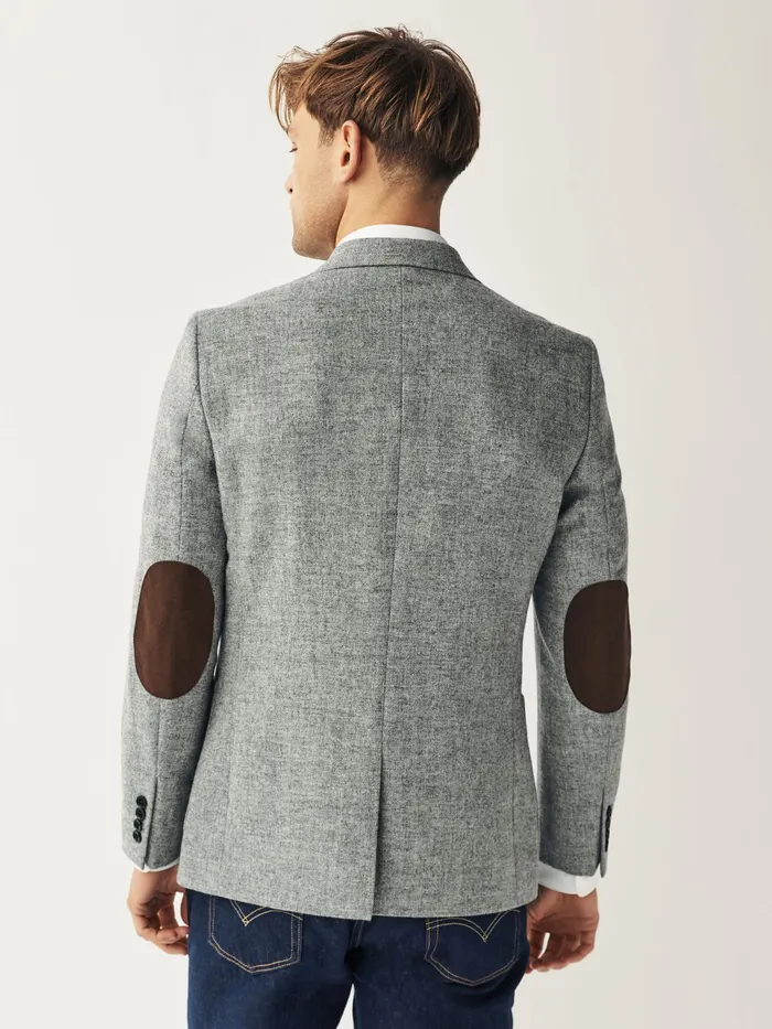 Joules Coats and Jackets Grey Donegal Wool Suit Jacket 8211 Men