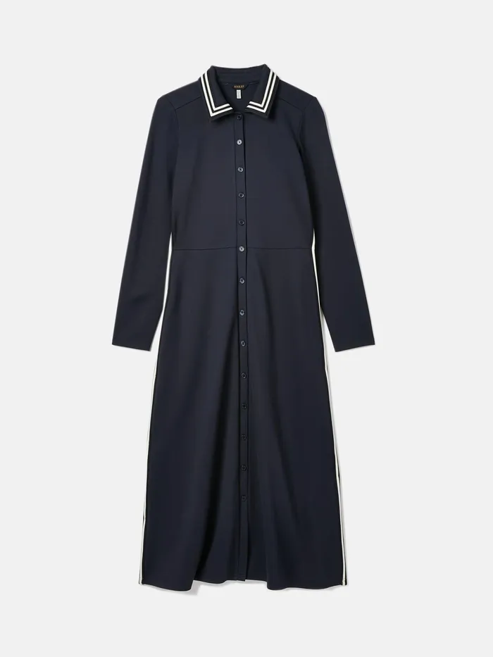 Joules Dresses Navy Button Down Ponte Jersey Dress 8211 Women