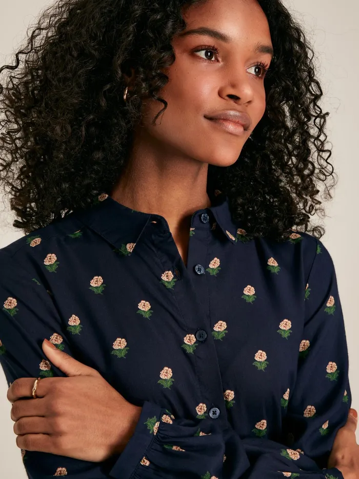 Joules Dresses Navy Printed Shirt Dress 8211 Women