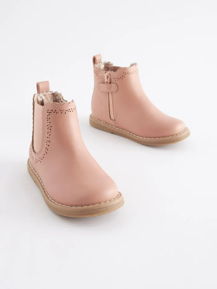 Joules Footwear Next Pink CutOut Detail Chelsea Boots 8211 Girls