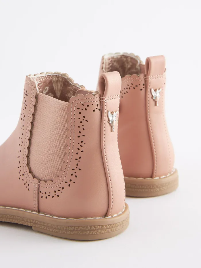 Joules Footwear Next Pink CutOut Detail Chelsea Boots 8211 Girls
