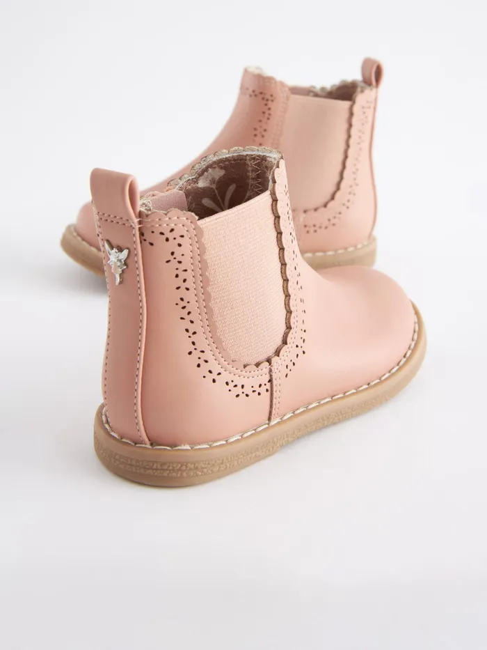 Joules Footwear Next Pink CutOut Detail Chelsea Boots 8211 Girls