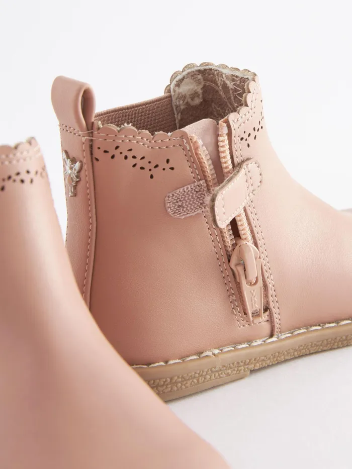 Joules Footwear Next Pink CutOut Detail Chelsea Boots 8211 Girls
