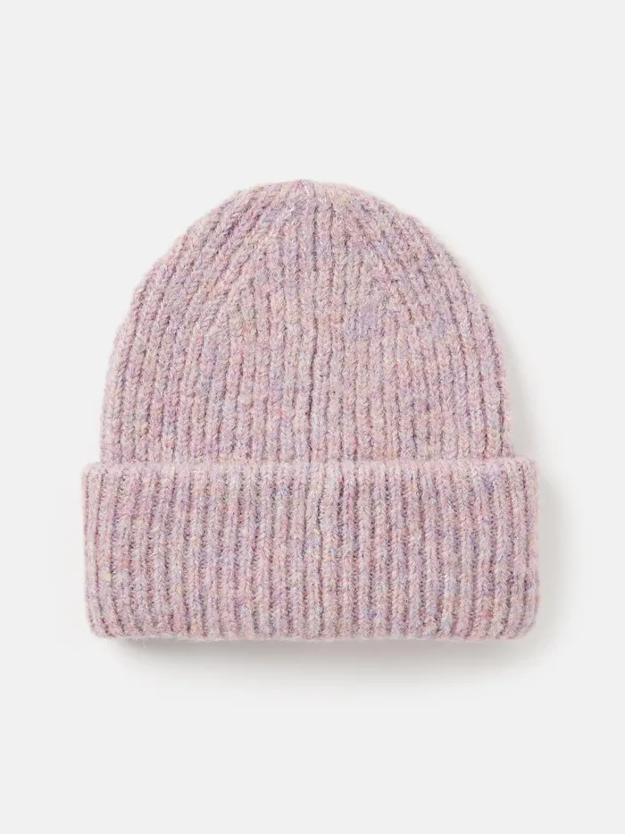 Joules Hats Lilac Oversized Knitted Beanie Hat 8211 Women
