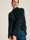 Joules Knitwear Dark Green High Neck Boucl Jumper 8211 Women