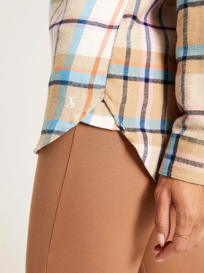 Joules Shirts and Blouses Creme Check Brushed Shirt 8211 Women