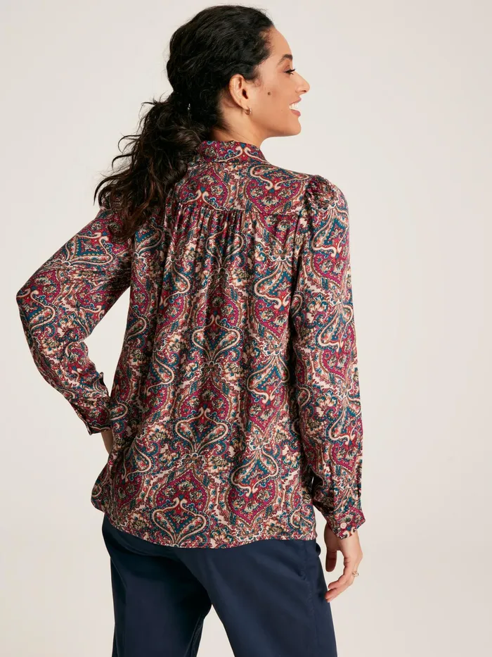 Joules Shirts and Blouses Pink Tie Neck Blouse 8211 Women