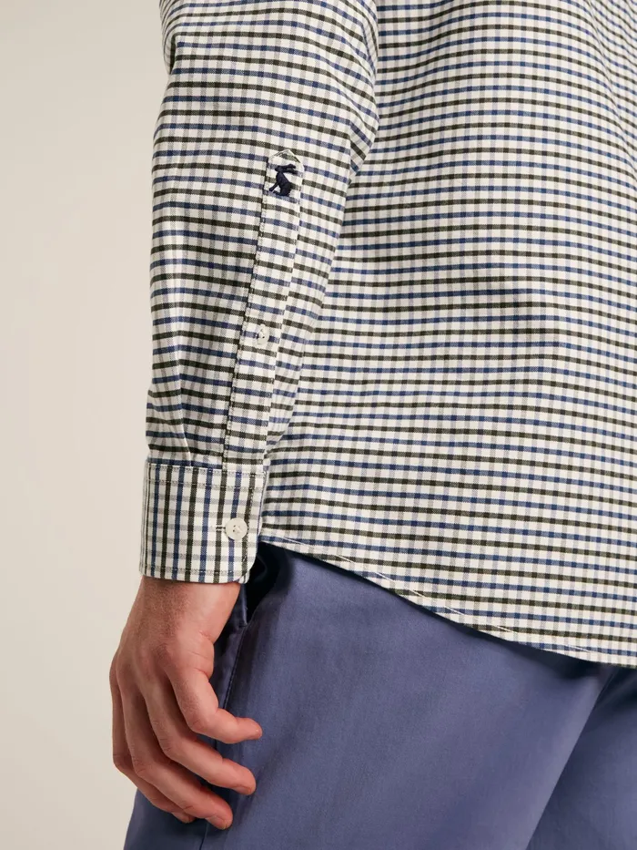 Joules Shirts BlueGreen Cotton Check Shirt 8211 Men