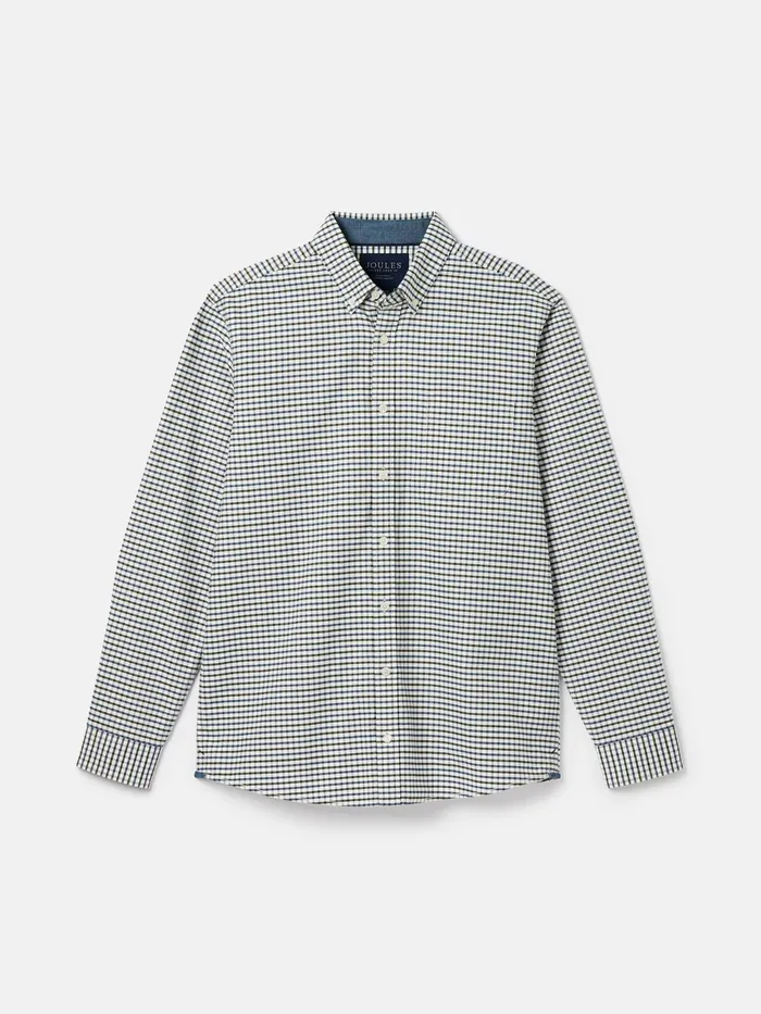 Joules Shirts BlueGreen Cotton Check Shirt 8211 Men