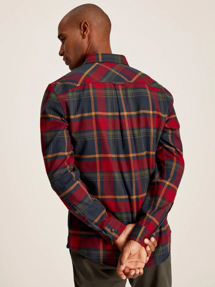 Joules Shirts Red Cotton Check Shirt 8211 Men