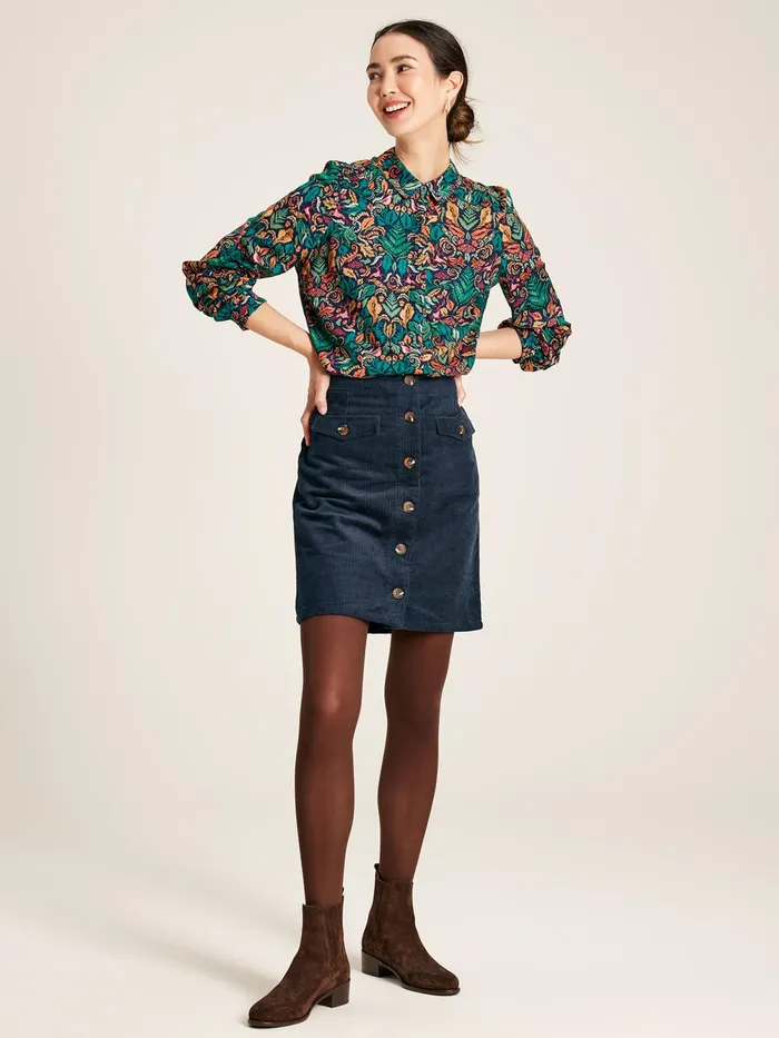Joules Shorts and Skirts Navy Blue Cord Skirt 8211 Women