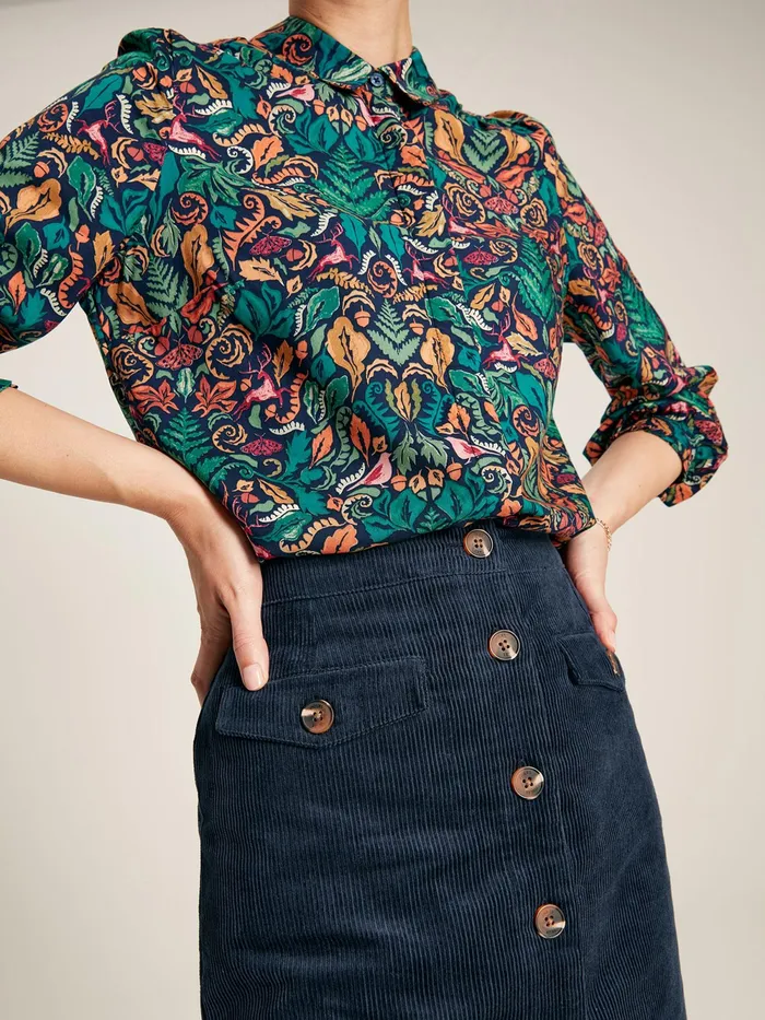 Joules Shorts and Skirts Navy Blue Cord Skirt 8211 Women