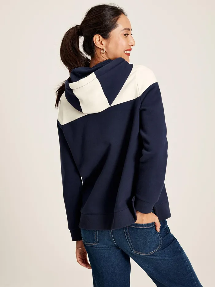 Joules Sweatshirts and Hoodies Navy Embroidered Hoodie 8211 Women
