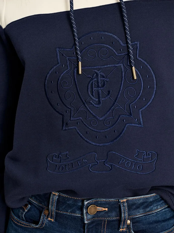 Joules Sweatshirts and Hoodies Navy Embroidered Hoodie 8211 Women
