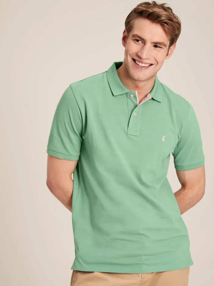 Joules Tops and Tshirts Green Cotton Polo Shirt 8211 Men