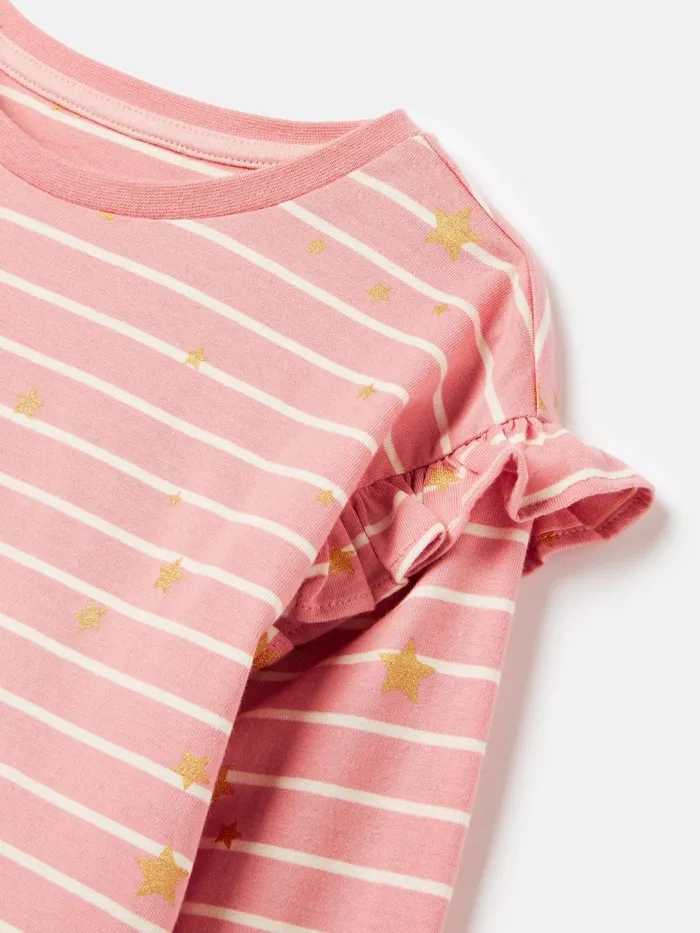 Joules Tops and Tshirts PinkCream Striped Long Sleeve Top 8211 Girls