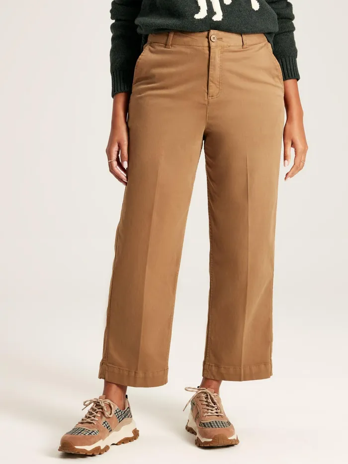 Joules Trousers and Leggings Tan Brown Straight Leg Chinos 8211 Women