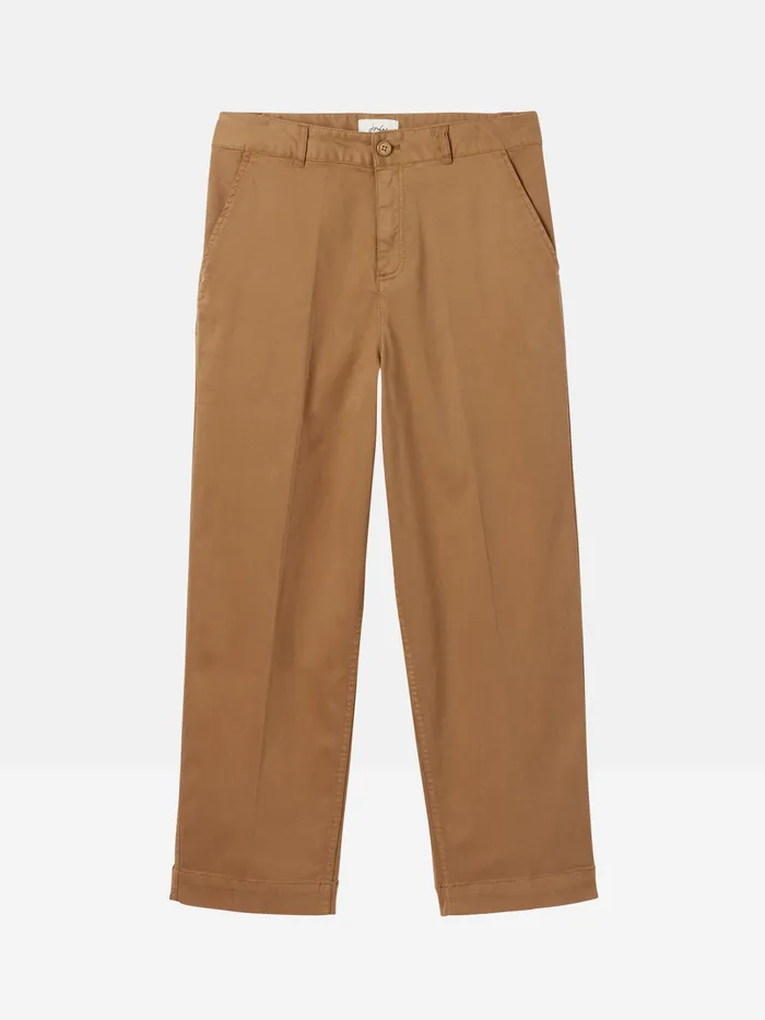 Joules Trousers and Leggings Tan Brown Straight Leg Chinos 8211 Women