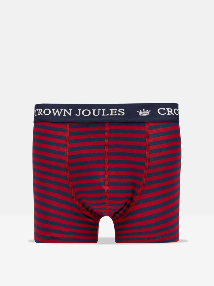 Joules Underwear Red Stripe Cotton Boxer Briefs 2 Pack 8211 Men