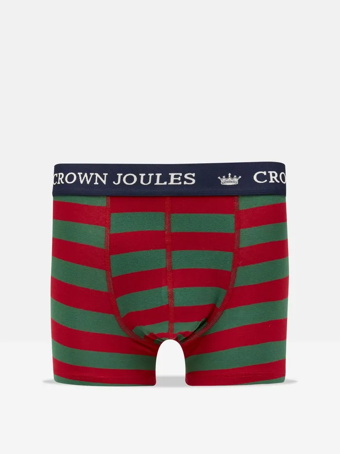 Joules Underwear Red Stripe Cotton Boxer Briefs 2 Pack 8211 Men