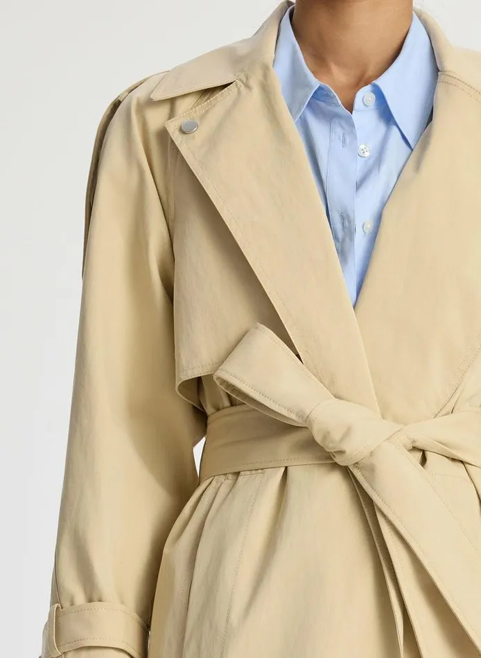 Jumpsuits Women ALC Wyatt Trench Coat Latte Jumpsuits Women ALC Wyatt Trench Coat Latte