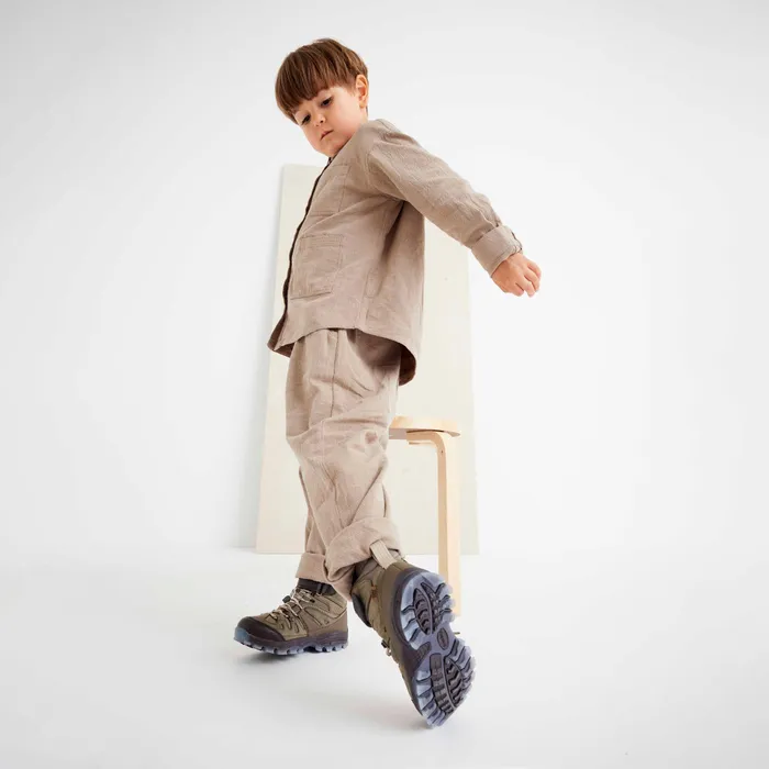 KIDS bisgaardshoes river tex forrest Green Boots