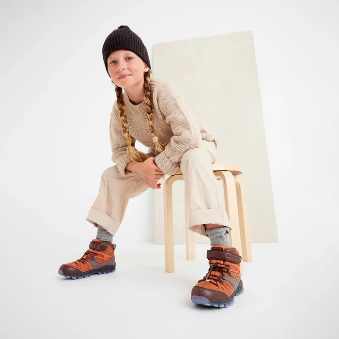 KIDS bisgaardshoes river tex rust Red Boots