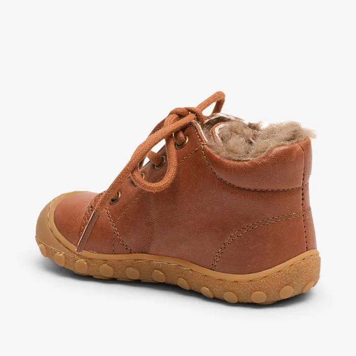 KIDS Boots bisgaardshoes barefoot hale l lamb brandy Brown